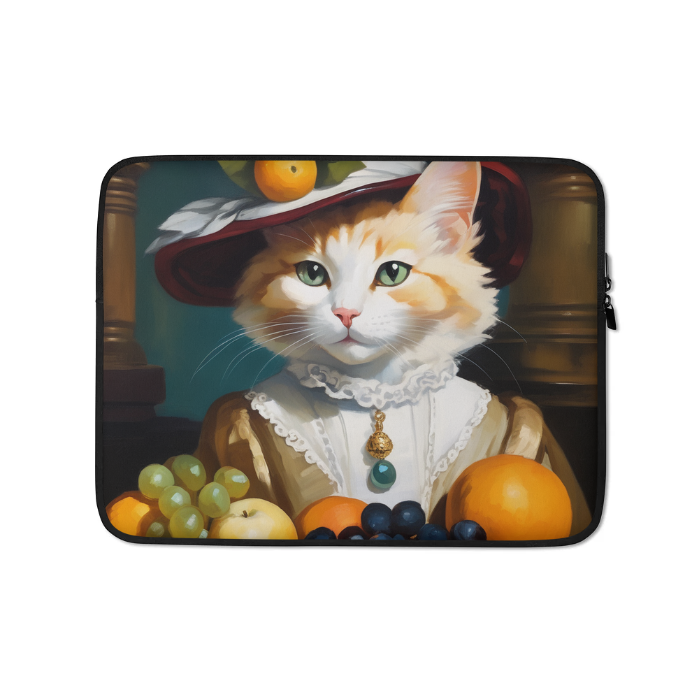 PugMug Custom White Companion Cat Laptop Sleeve