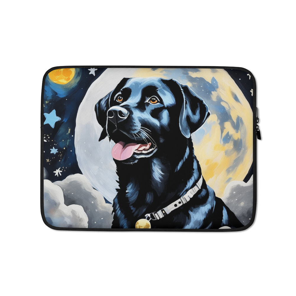 PugMug Custom Black Labrador Retriever Laptop Sleeve