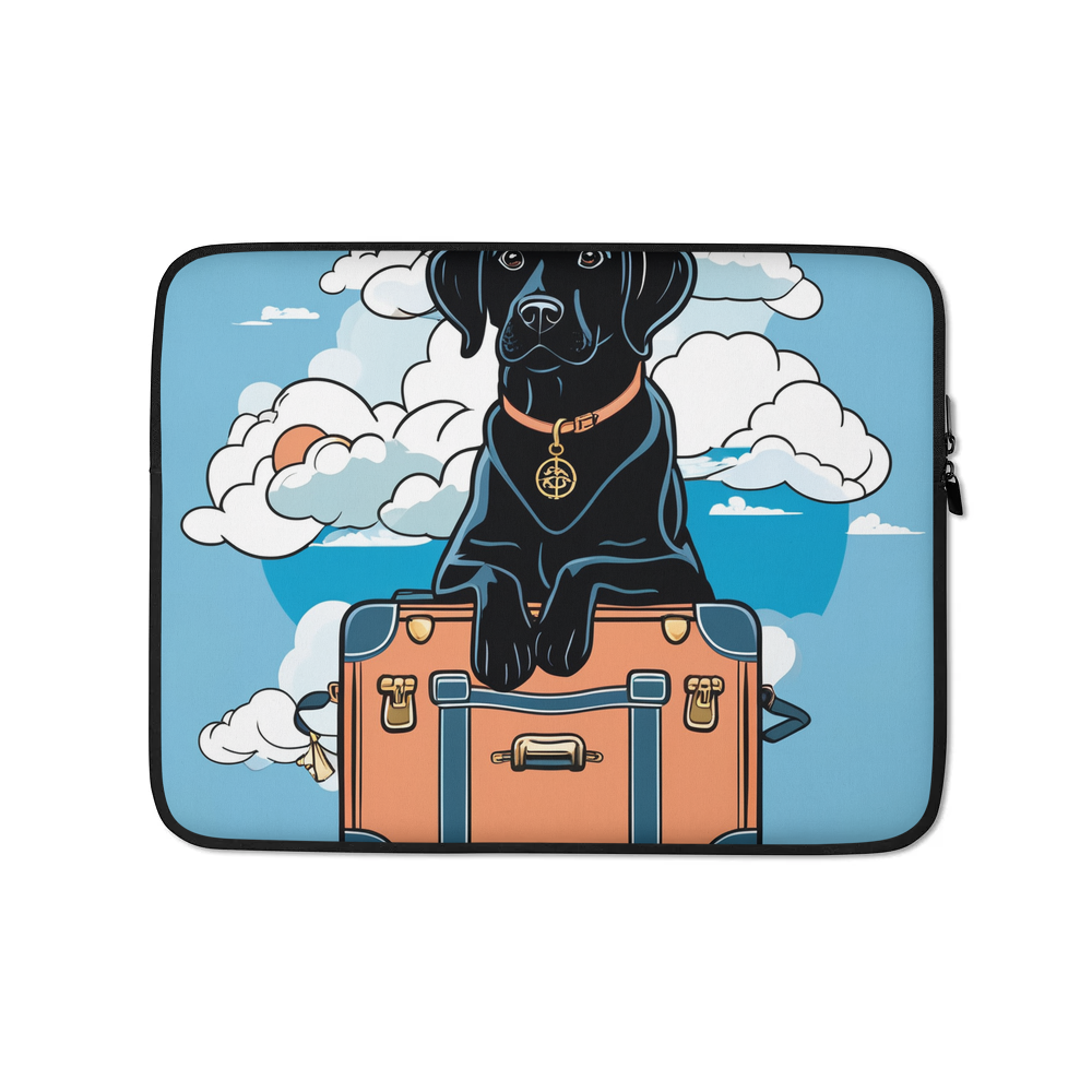 PugMug Custom Black Labrador Retriever Laptop Sleeve
