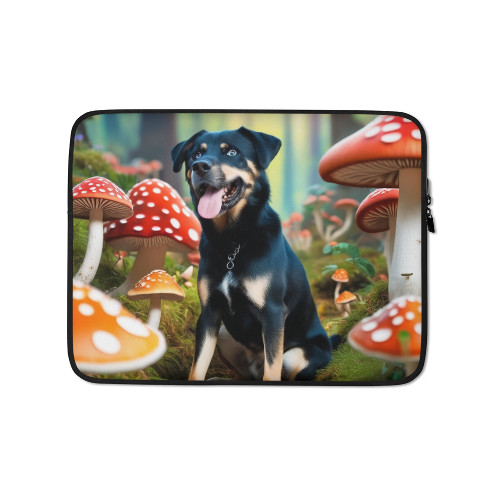 PugMug Custom Blue Laptop Sleeve