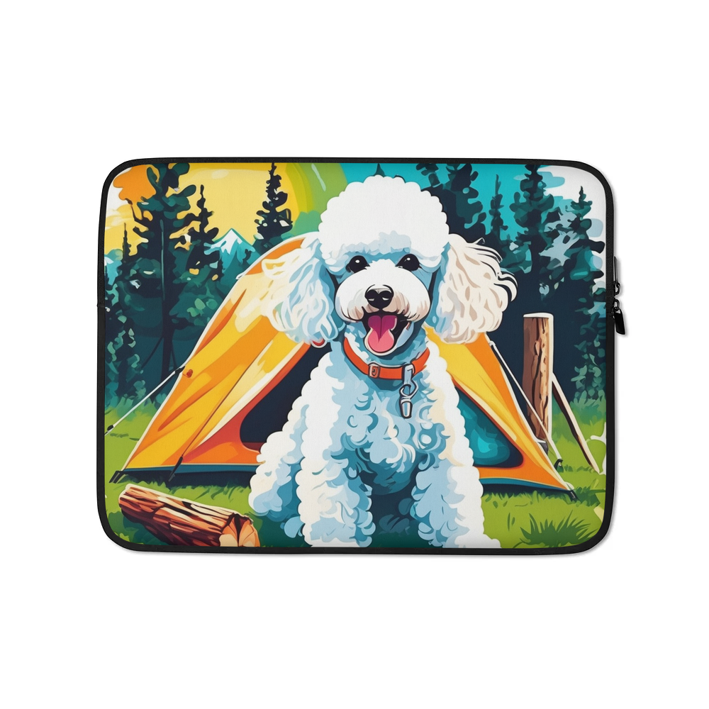 PugMug Custom White Poodle Laptop Sleeve