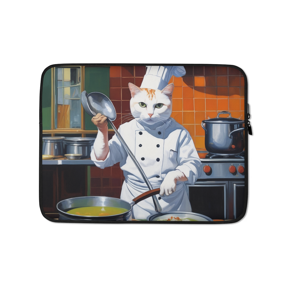 PugMug Custom White Companion Cat Laptop Sleeve