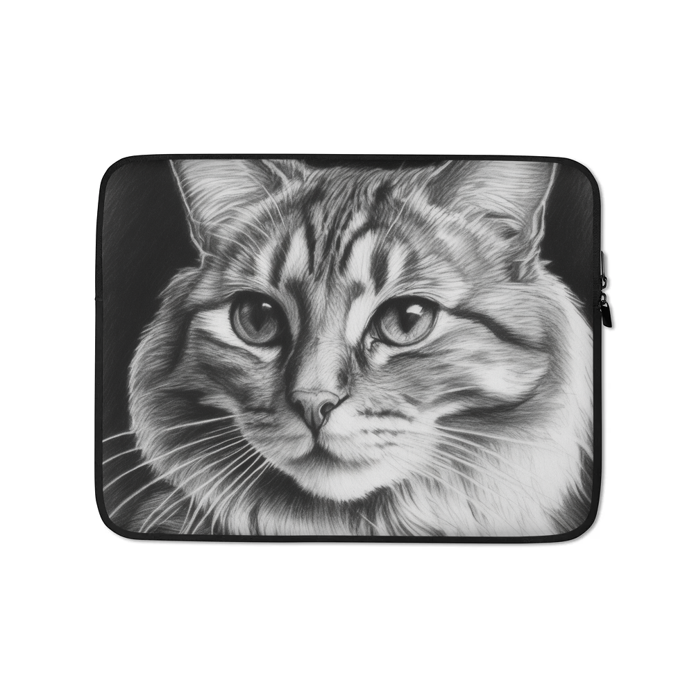 PugMug Custom Tabby Companion Cat Laptop Sleeve