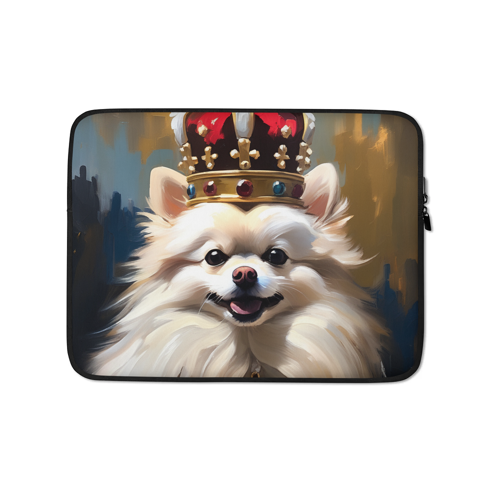 PugMug Custom White Pomeranian Laptop Sleeve