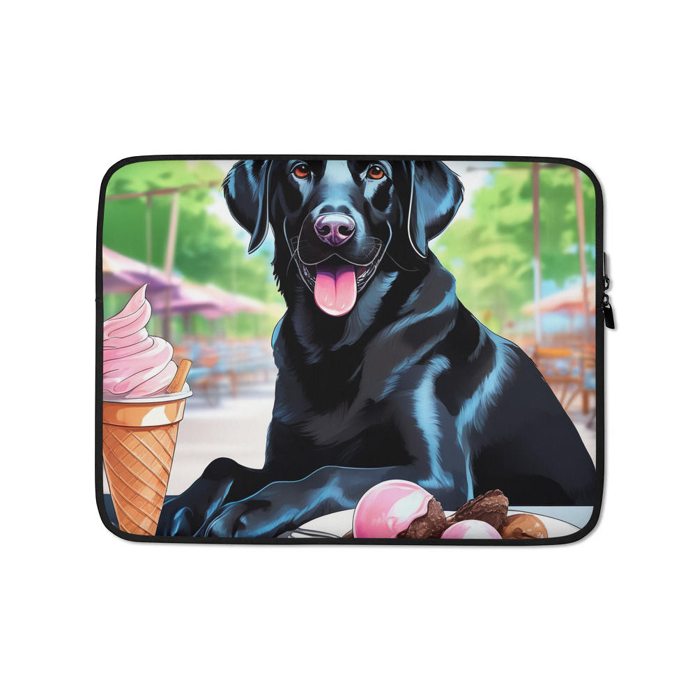 PugMug Custom Black Labrador Retriever Laptop Sleeve