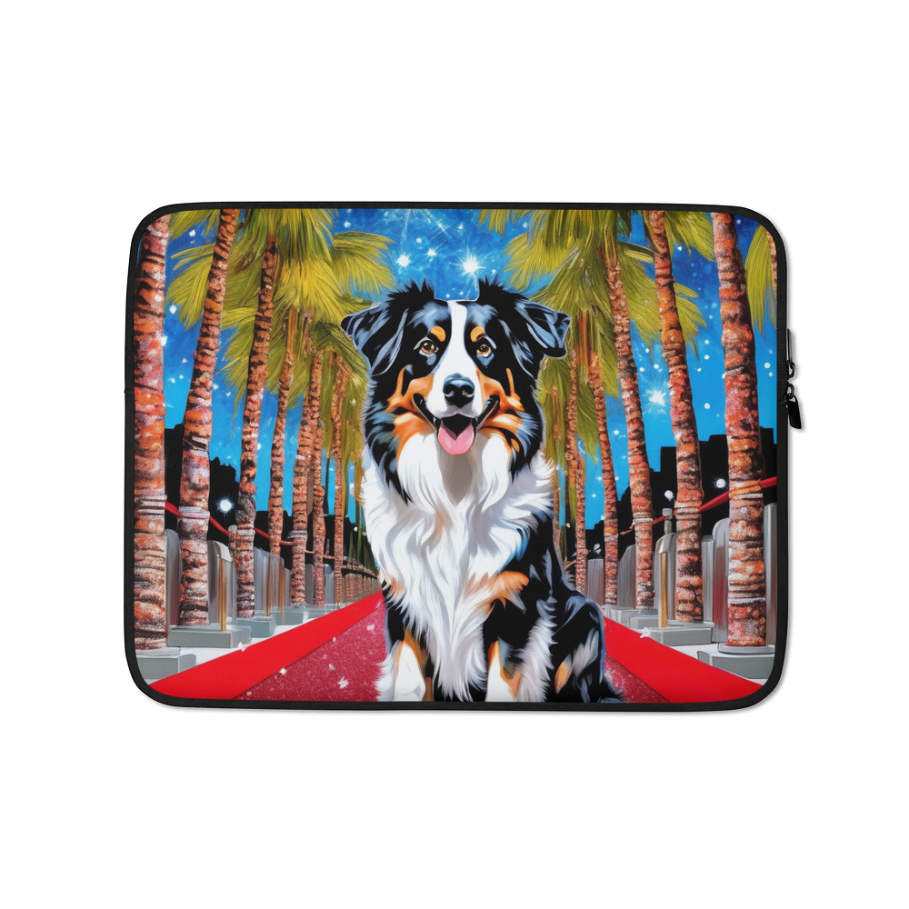 PugMug Custom Miniature American Shepherd Laptop Sleeve