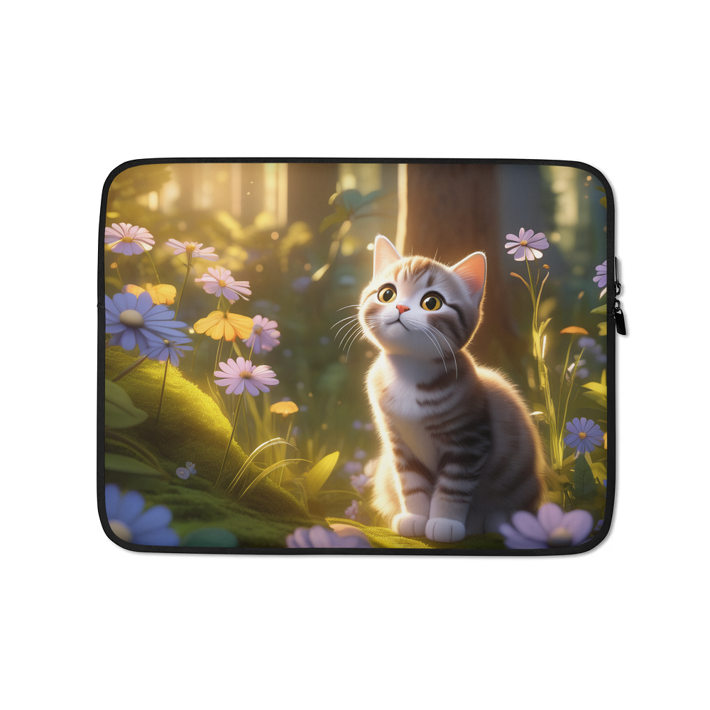PugMug Custom Tabby Scottish Fold Cat Laptop Sleeve