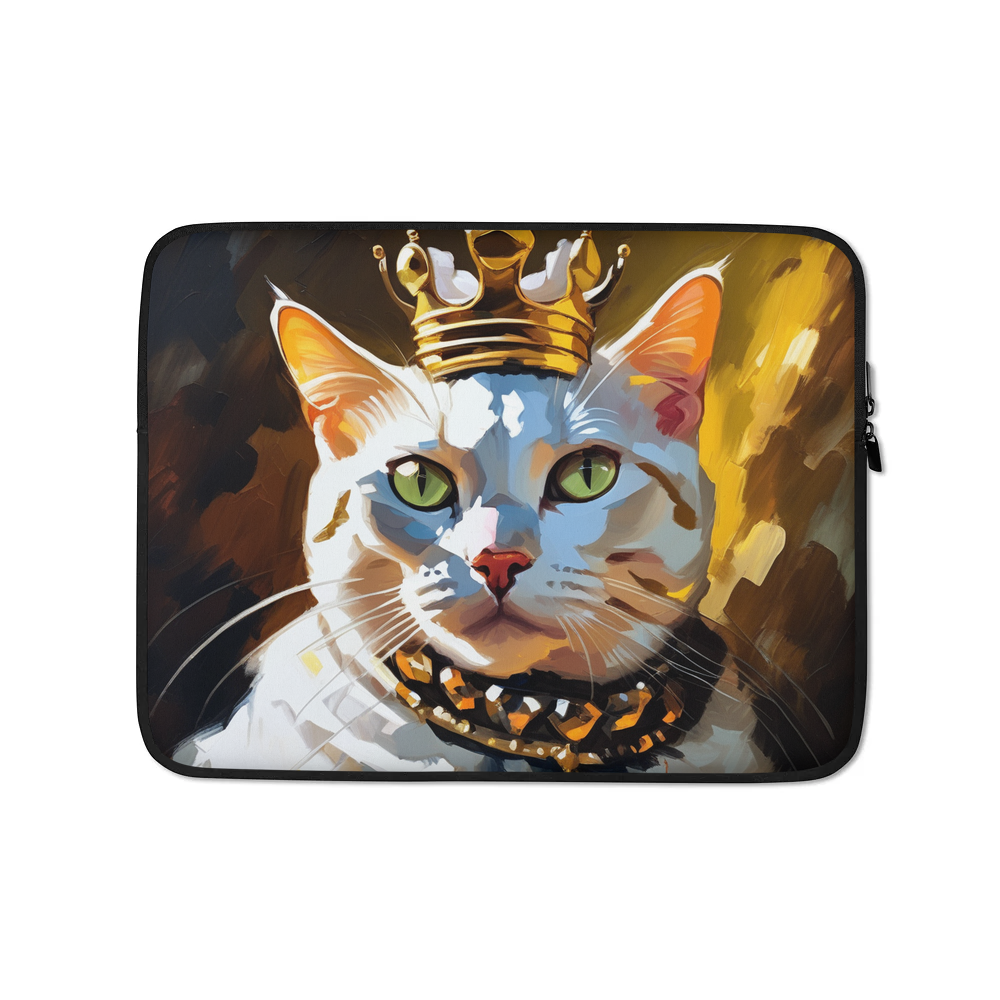 PugMug Custom White American Shorthair Cat Laptop Sleeve