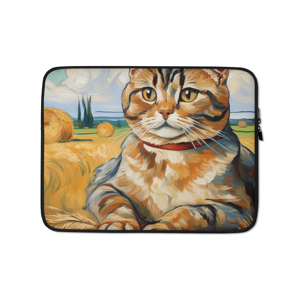 PugMug Custom Tabby Scottish Fold Cat Laptop Sleeve