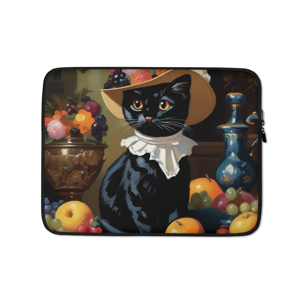 PugMug Custom Black Exotic Cat Laptop Sleeve