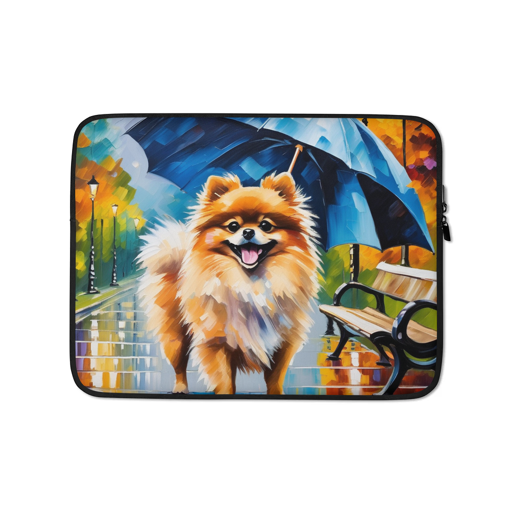 PugMug Custom Tan Pomeranian Laptop Sleeve