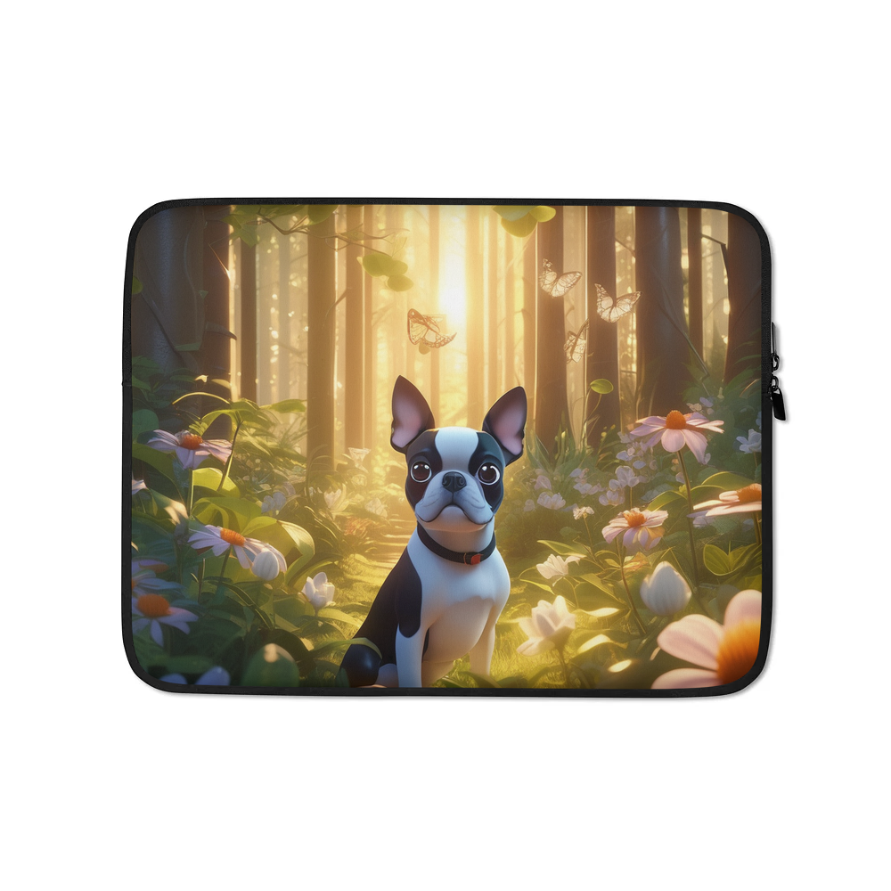 PugMug Custom Boston Terrier Laptop Sleeve