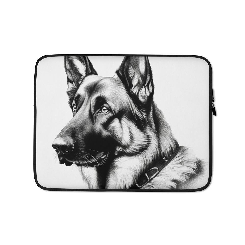 PugMug Custom German Shepherd Dog Laptop Sleeve