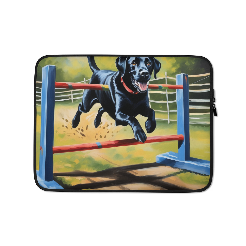 PugMug Custom Black Labrador Retriever Laptop Sleeve