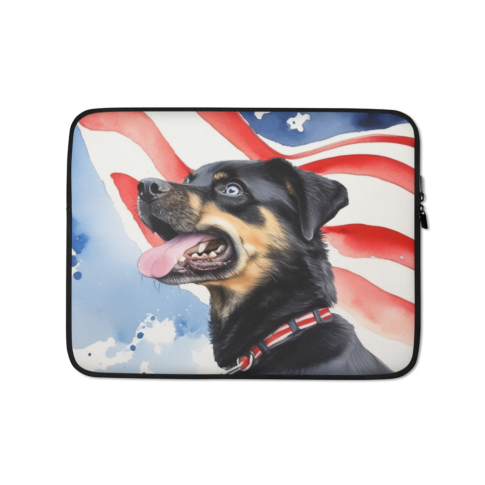 PugMug Custom Blue Laptop Sleeve