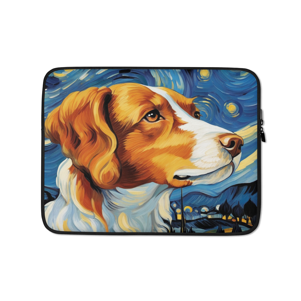 PugMug Custom Brittany Dog Laptop Sleeve