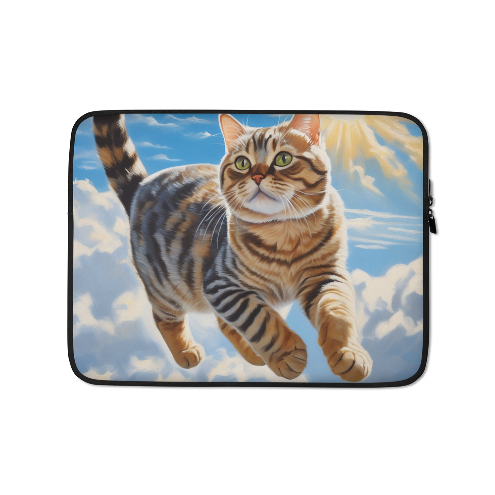 PugMug Custom Tabby British Shorthair Cat Laptop Sleeve
