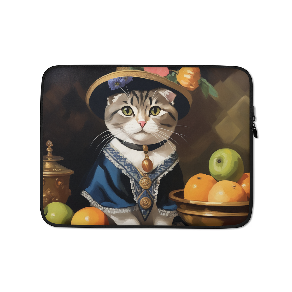 PugMug Custom Tabby Scottish Fold Cat Laptop Sleeve