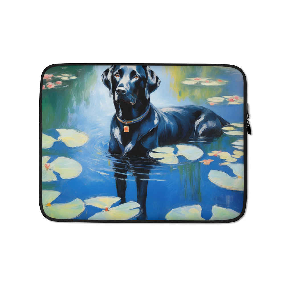 PugMug Custom Black Labrador Retriever Laptop Sleeve