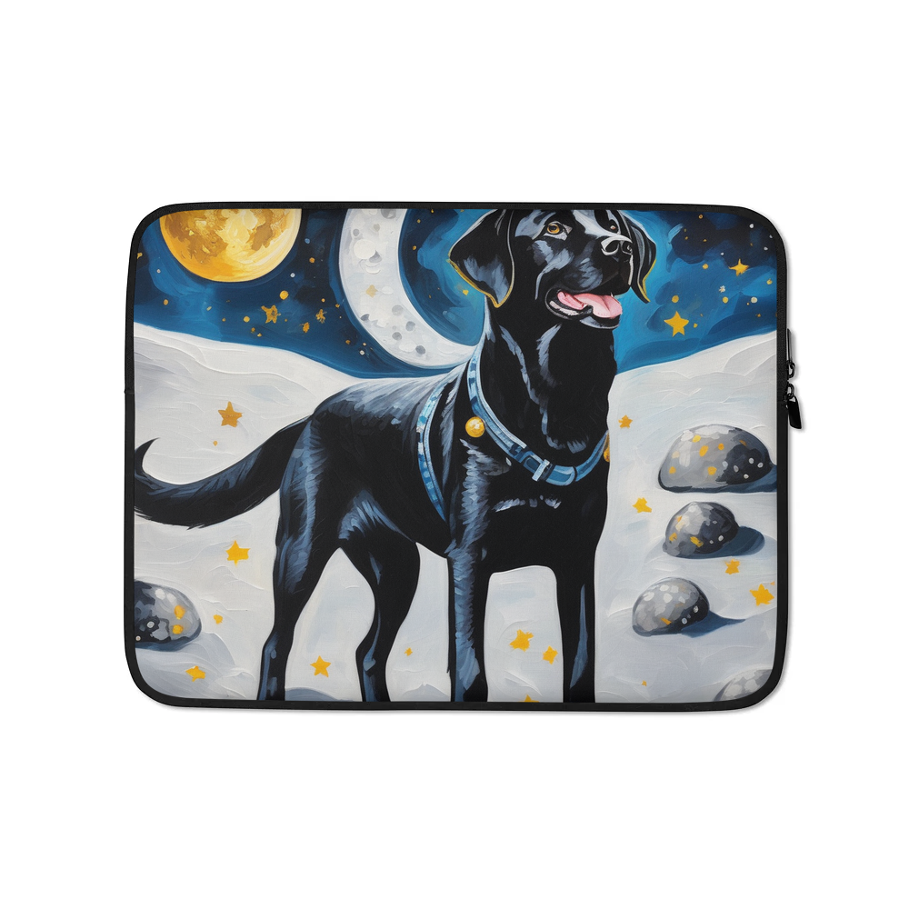 PugMug Custom Black Labrador Retriever Laptop Sleeve