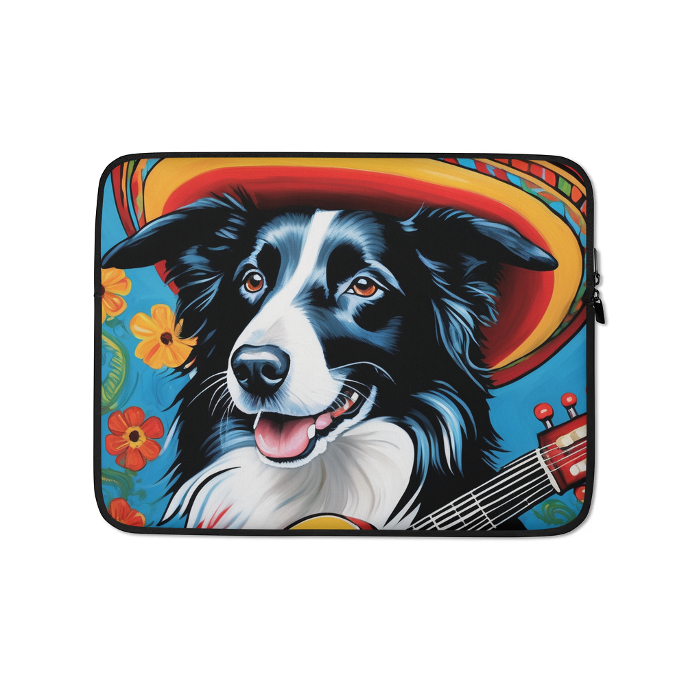 PugMug Custom Border Collie Laptop Sleeve