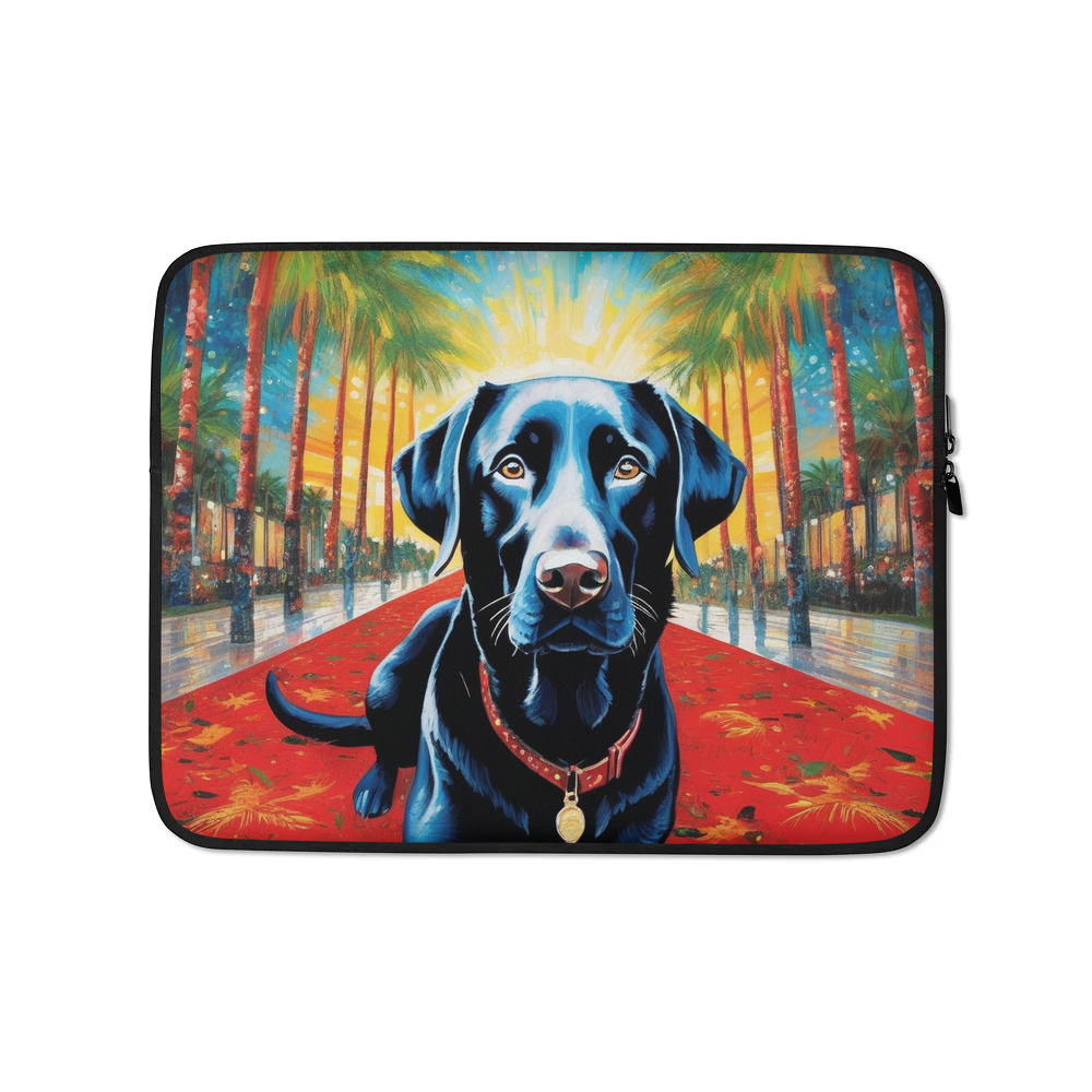 PugMug Custom Black Labrador Retriever Laptop Sleeve