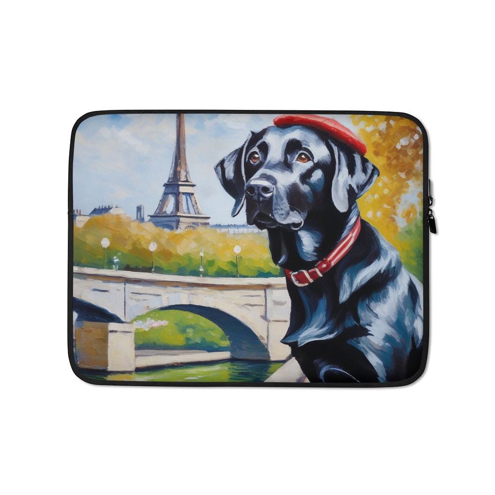 PugMug Custom Black Labrador Retriever Laptop Sleeve