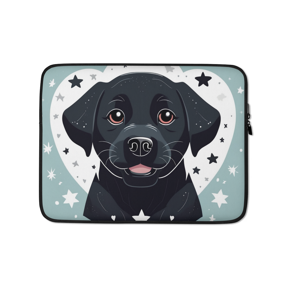 PugMug Custom Black Labrador Retriever Laptop Sleeve