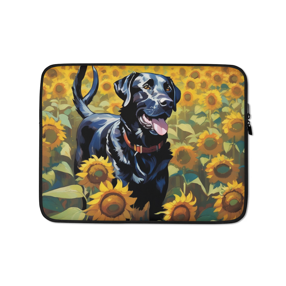 PugMug Custom Black Labrador Retriever Laptop Sleeve