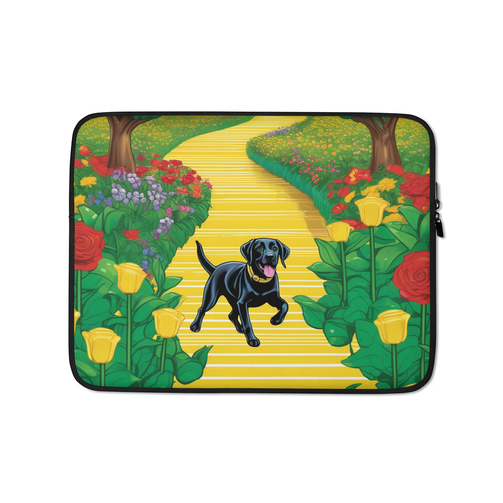PugMug Custom Black Labrador Retriever Laptop Sleeve