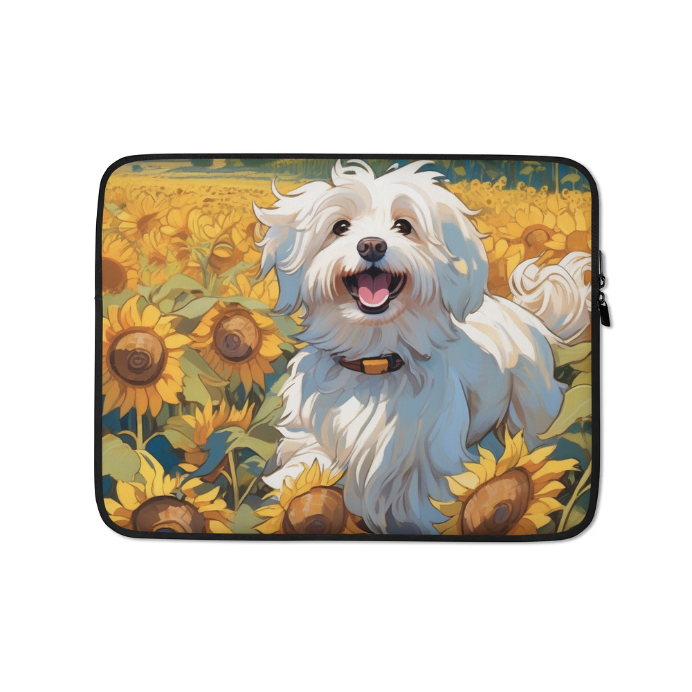 PugMug Custom White Havanese Dog Laptop Sleeve