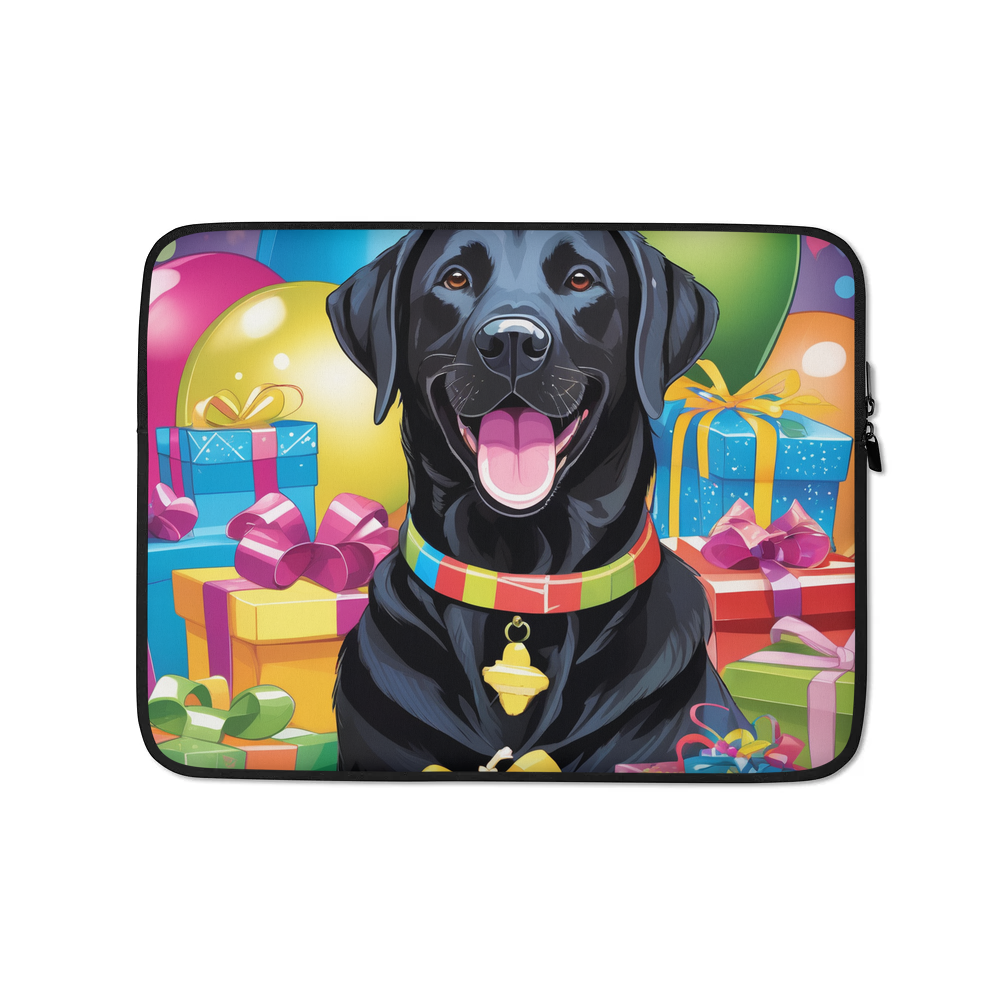 PugMug Custom Black Labrador Retriever Laptop Sleeve