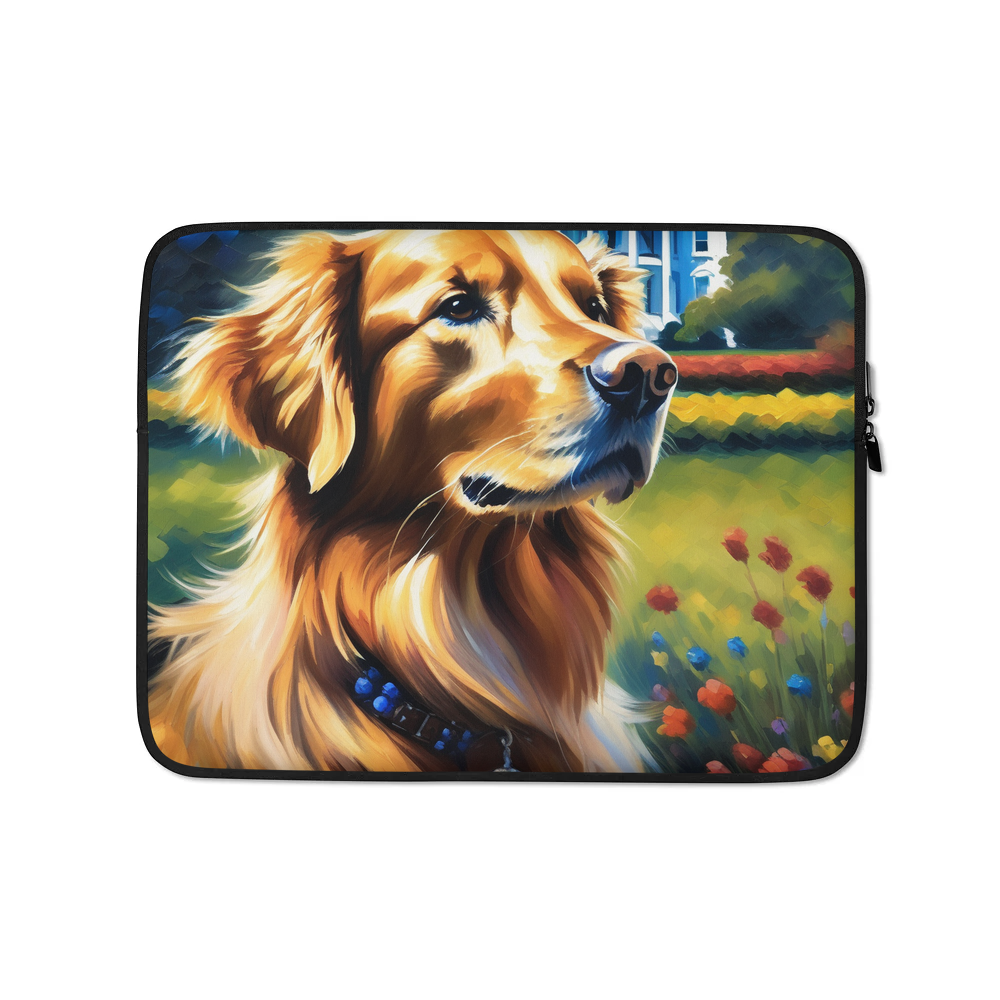 PugMug Custom Golden Retriever Laptop Sleeve