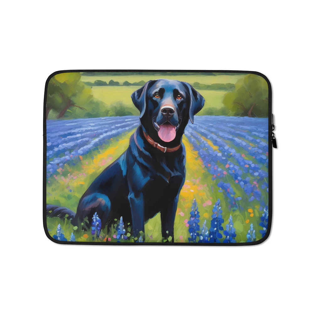 PugMug Custom Black Labrador Retriever Laptop Sleeve