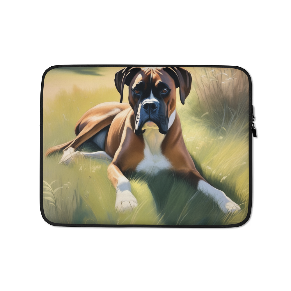 PugMug Custom Boxer Dog Laptop Sleeve
