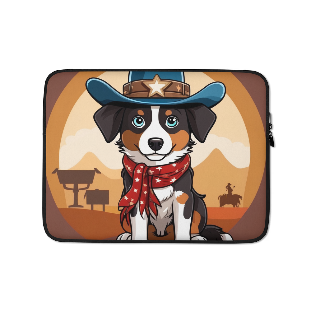 PugMug Custom Miniature American Shepherd Laptop Sleeve