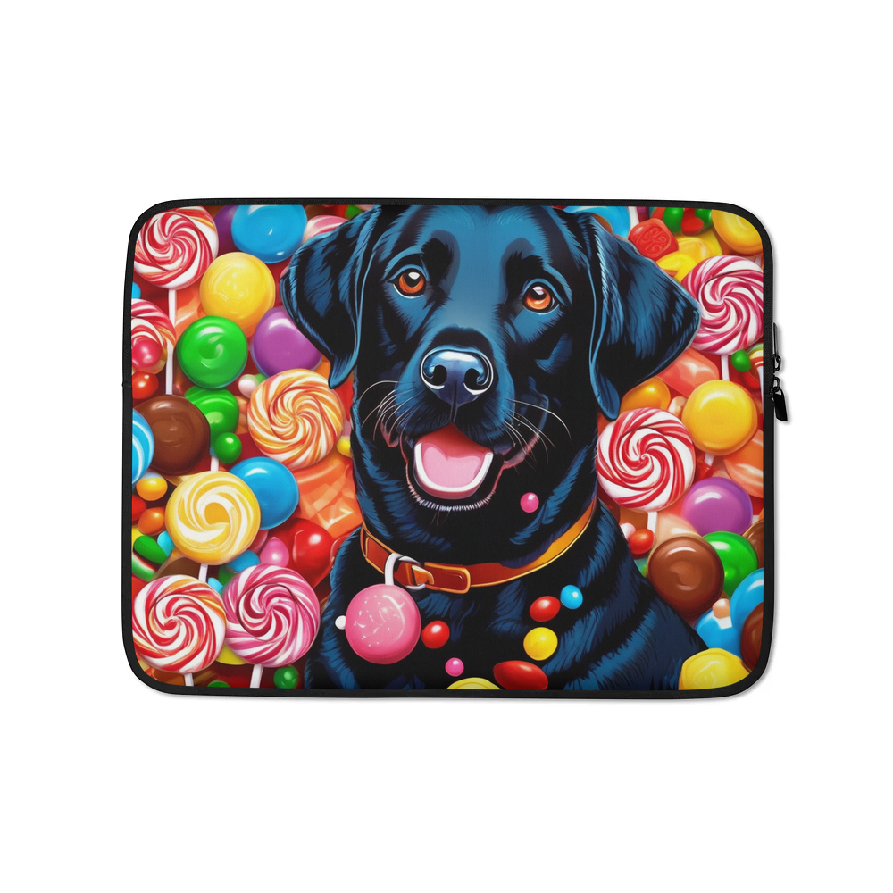 PugMug Custom Black Labrador Retriever Laptop Sleeve