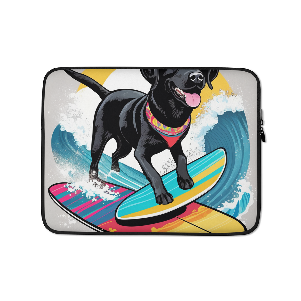 PugMug Custom Black Labrador Retriever Laptop Sleeve