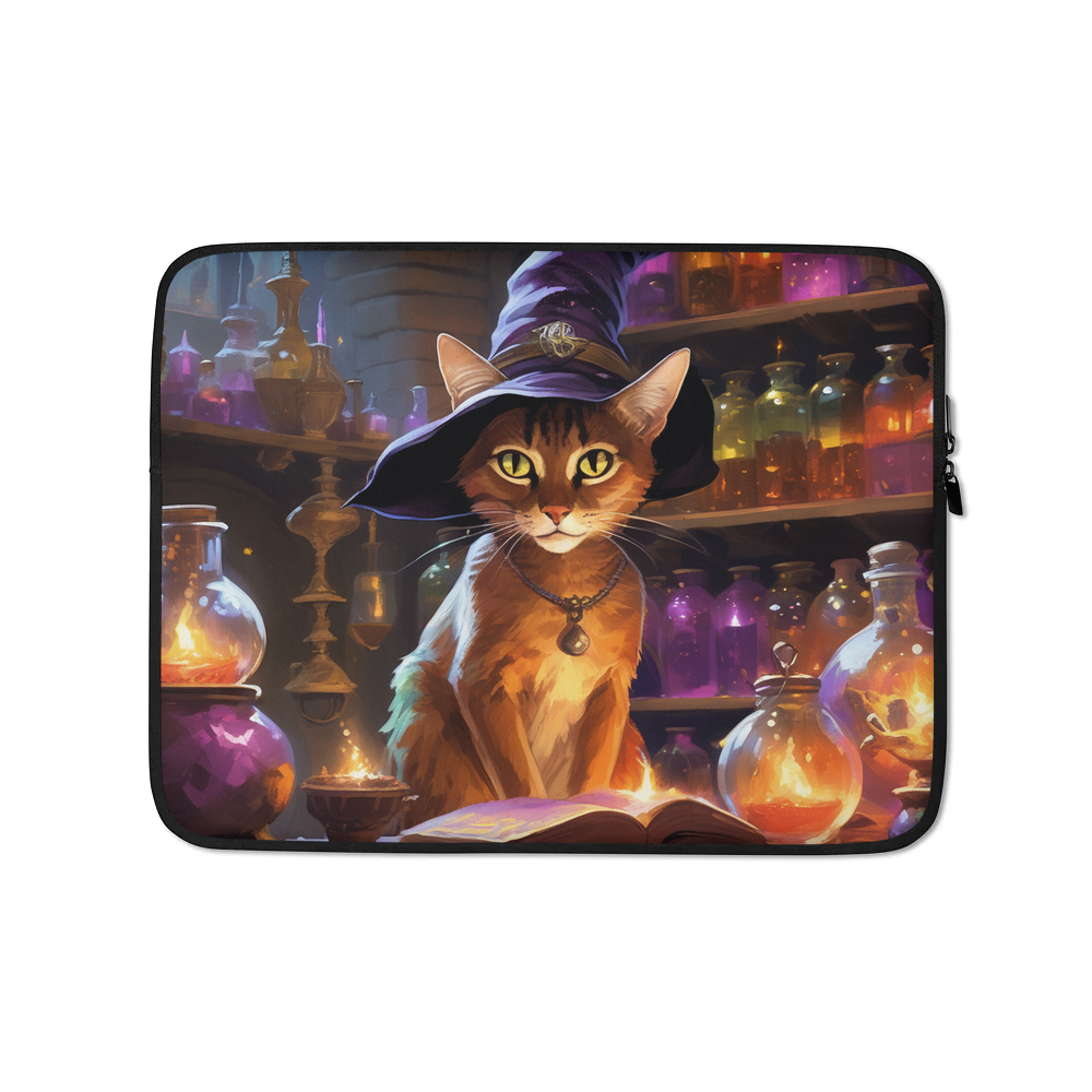 PugMug Custom Tabby Abyssinian Cat Laptop Sleeve