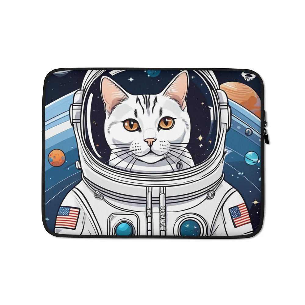 PugMug Custom White American Shorthair Cat Laptop Sleeve