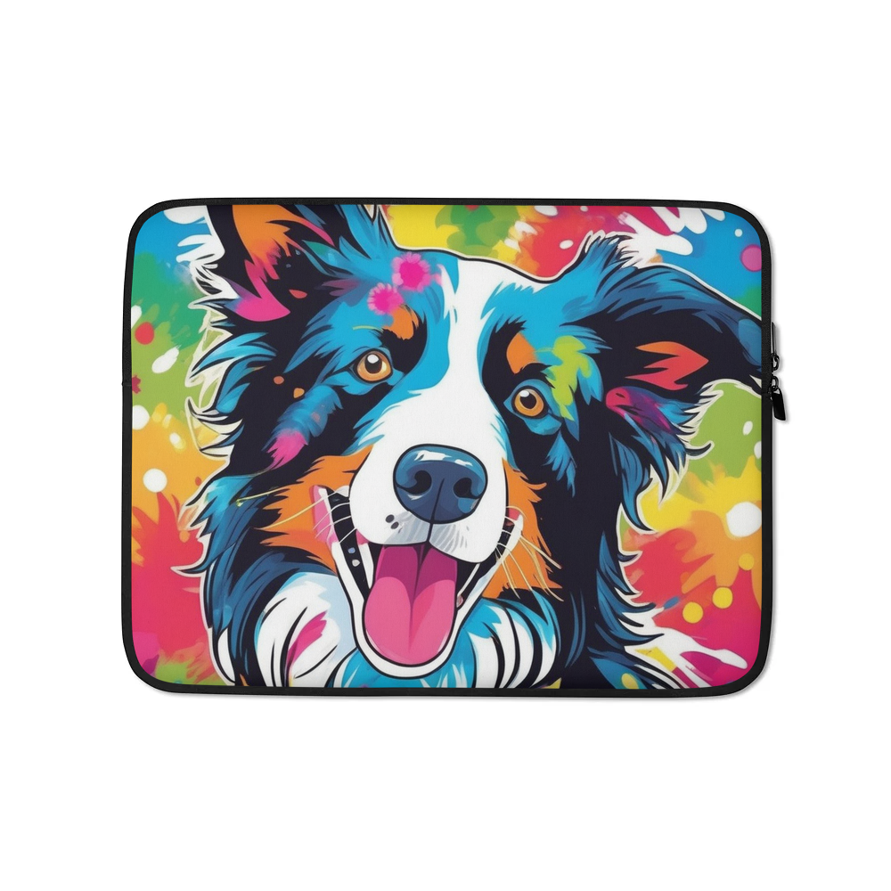 PugMug Custom Border Collie Laptop Sleeve