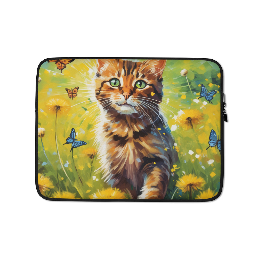 PugMug Custom Tabby Exotic Cat Laptop Sleeve