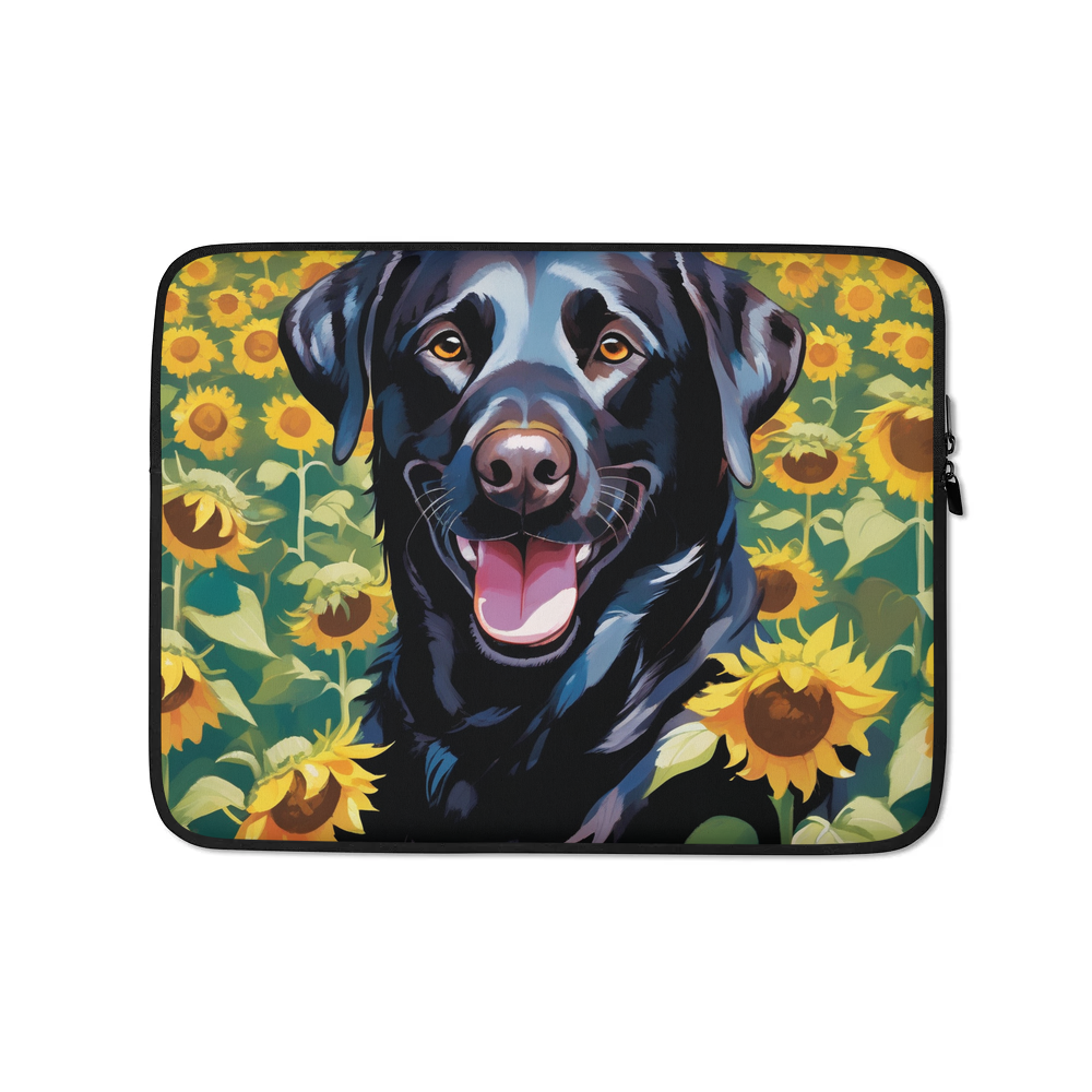 PugMug Custom Black Labrador Retriever Laptop Sleeve