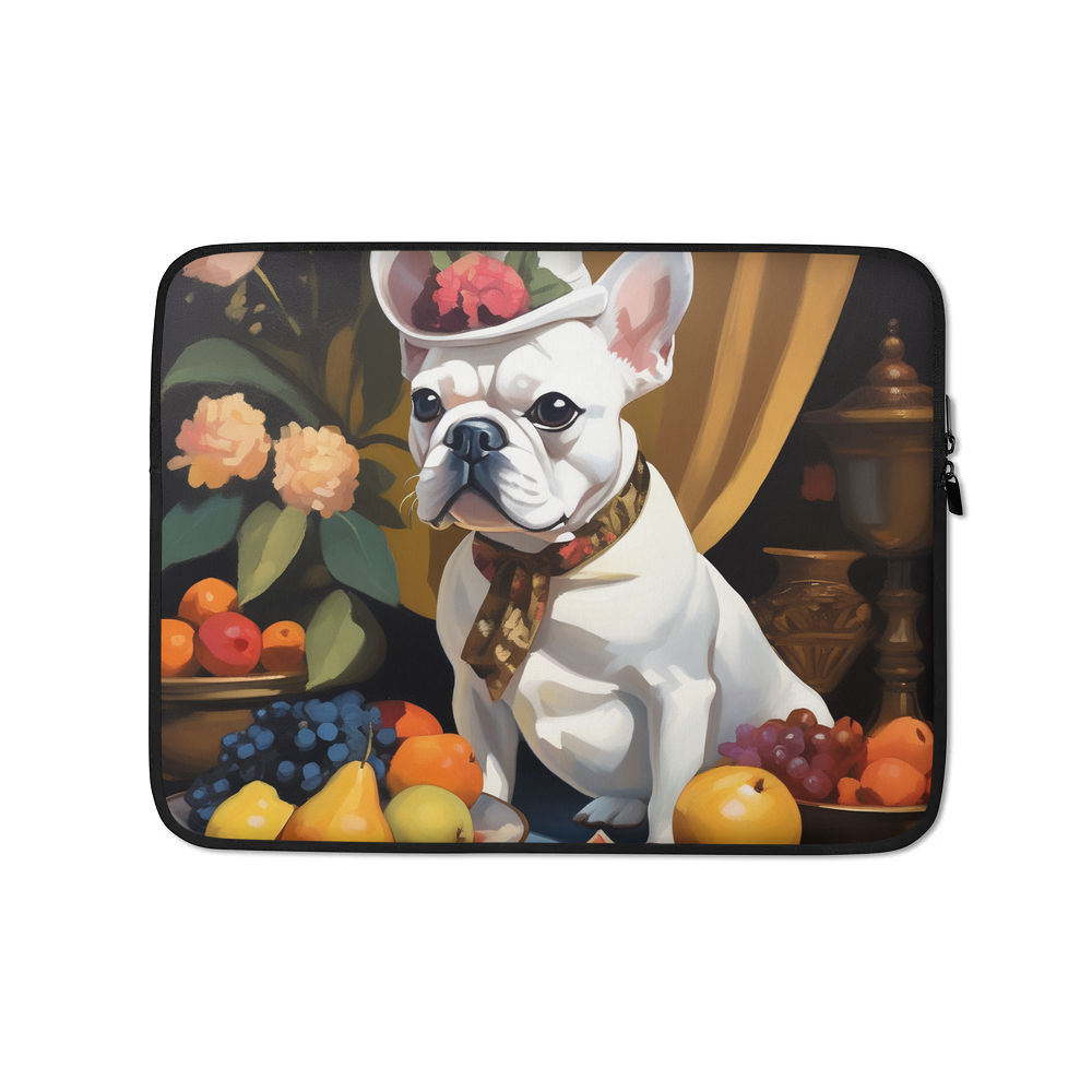 PugMug Custom White French Bulldog Laptop Sleeve