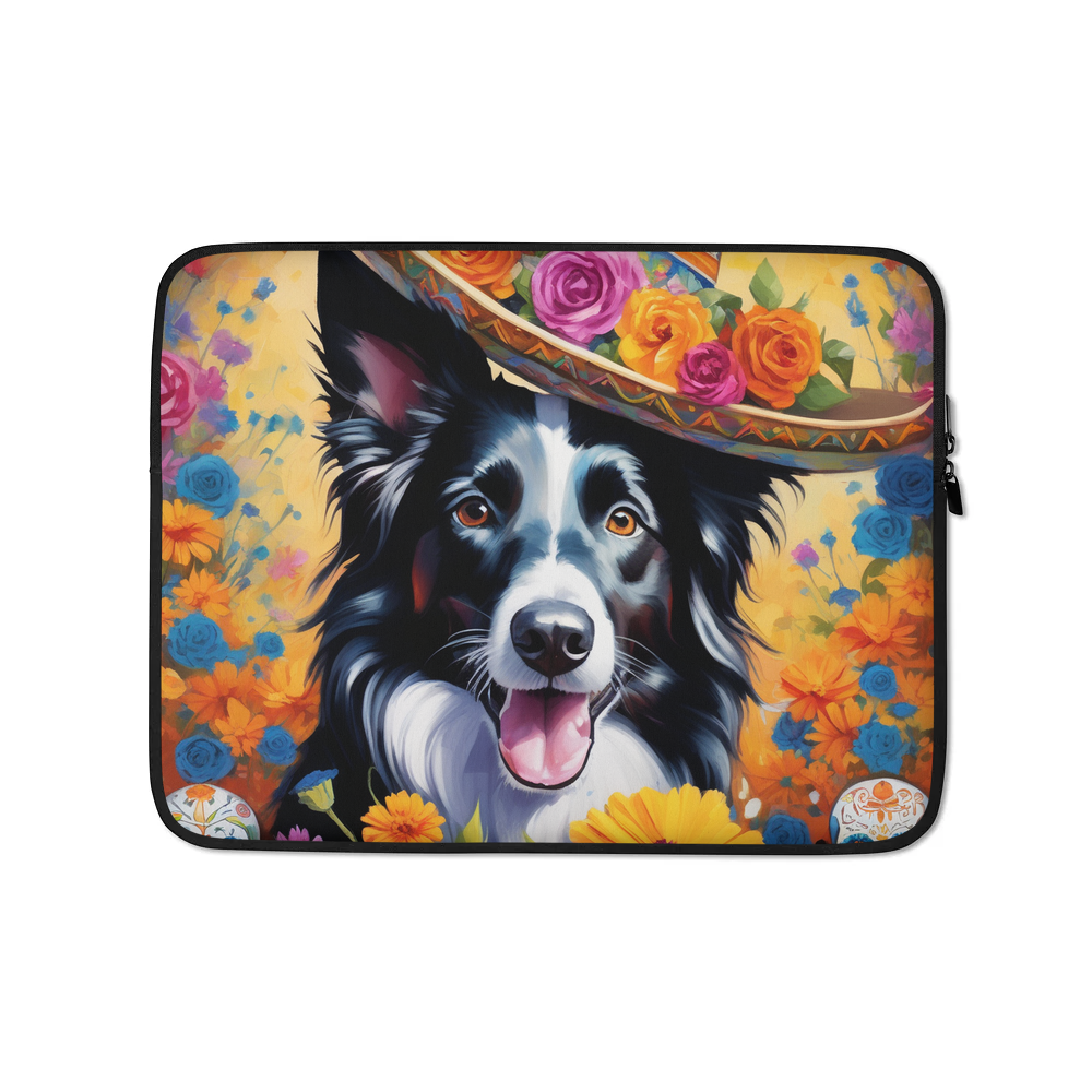 PugMug Custom Border Collie Laptop Sleeve