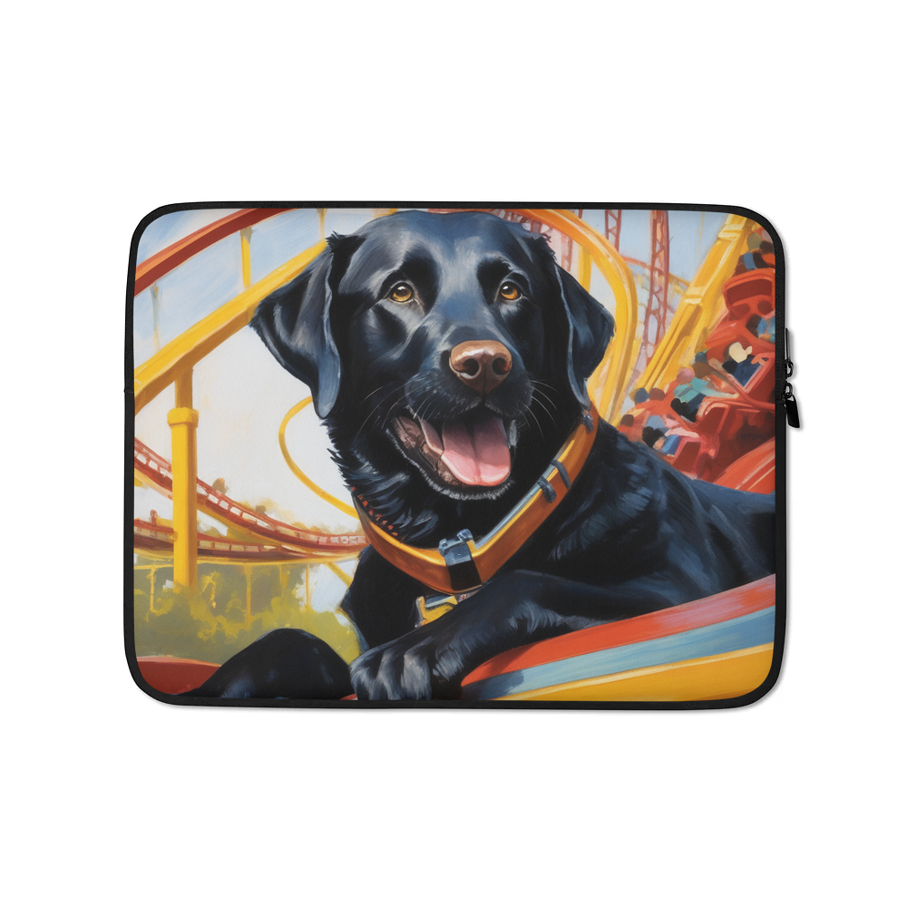 PugMug Custom Black Labrador Retriever Laptop Sleeve