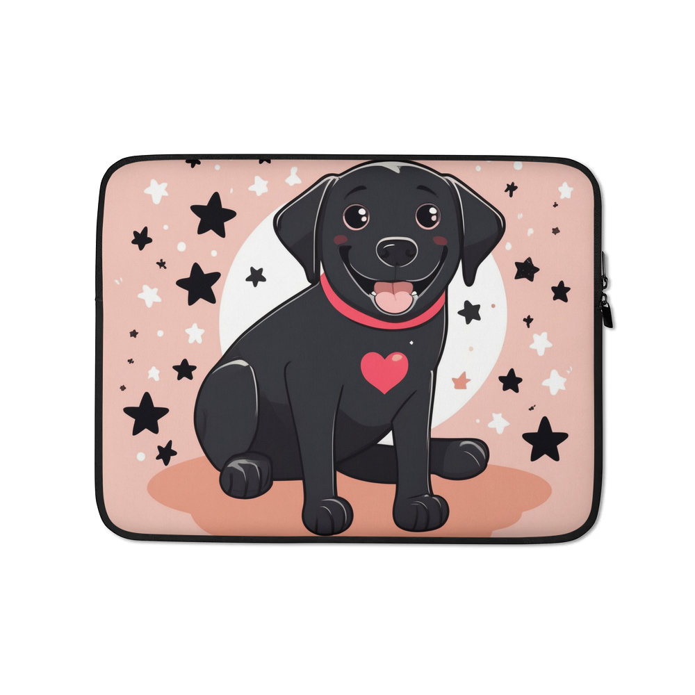 PugMug Custom Black Labrador Retriever Laptop Sleeve
