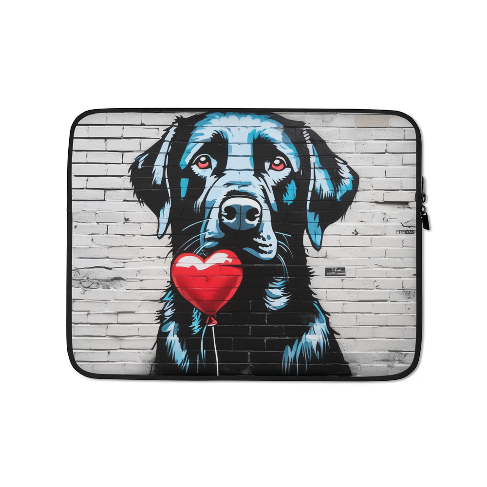 PugMug Custom Black Labrador Retriever Laptop Sleeve