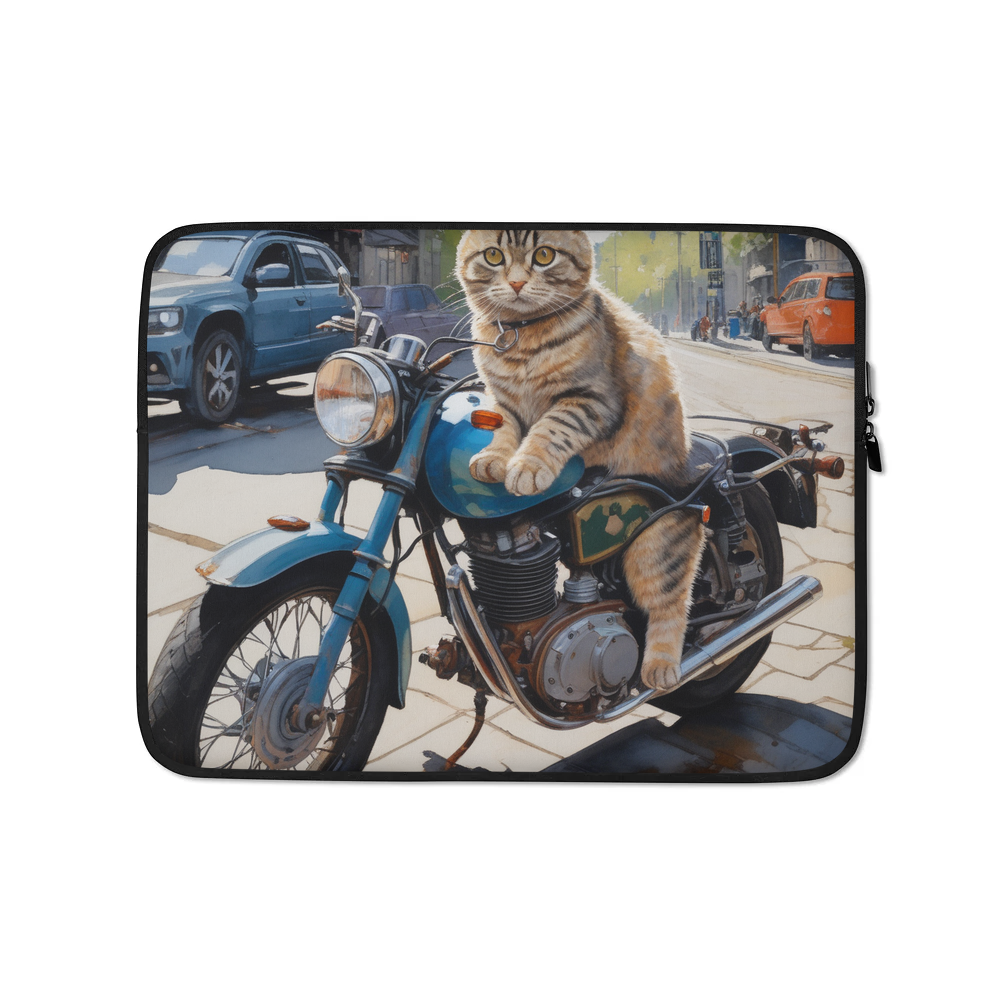 PugMug Custom Tabby Scottish Fold Cat Laptop Sleeve