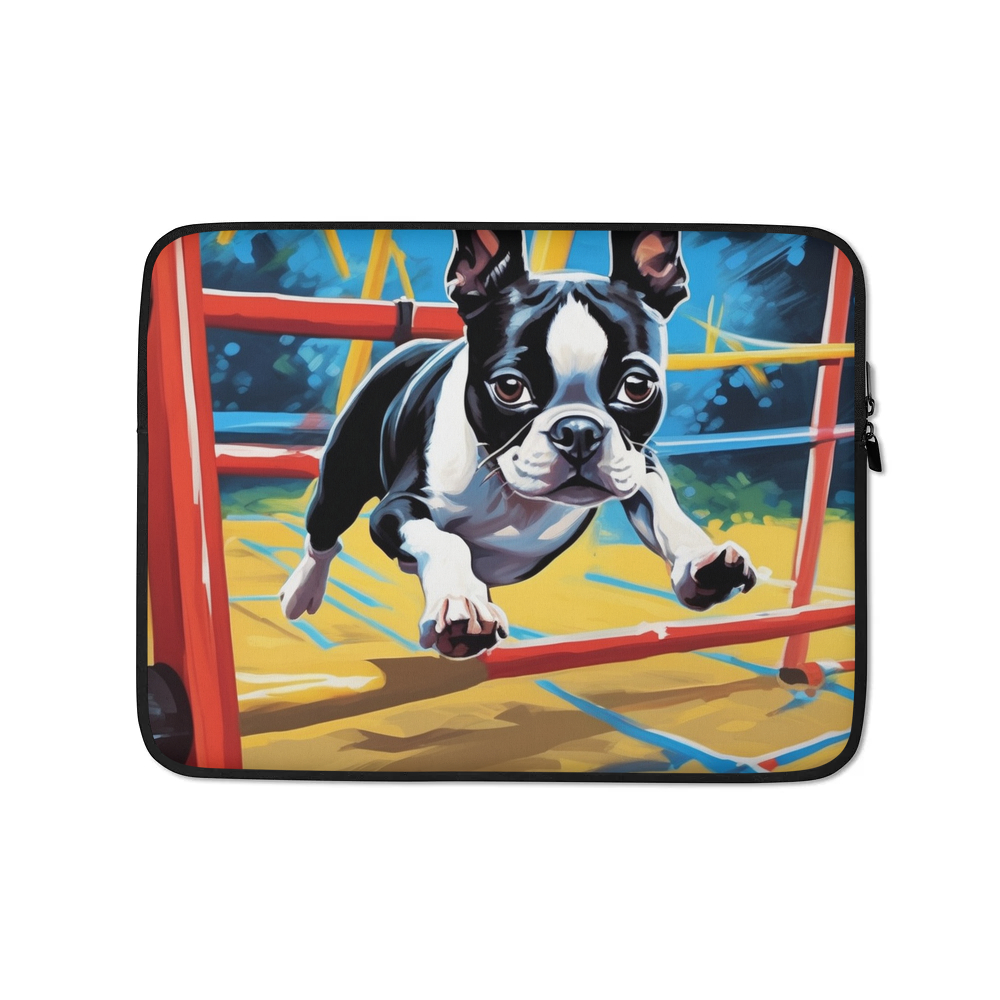 PugMug Custom Boston Terrier Laptop Sleeve